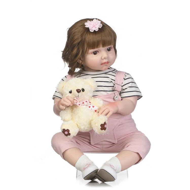 Christmas new toys lifelike real soft silicone reborn baby doll