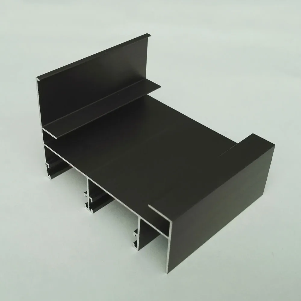 Прямая продажа с фабрики, Танзания, расширенный алюминиевый L-профиль, анодированный цвет шампанского для изготовления окон и дверей на рынке Африки