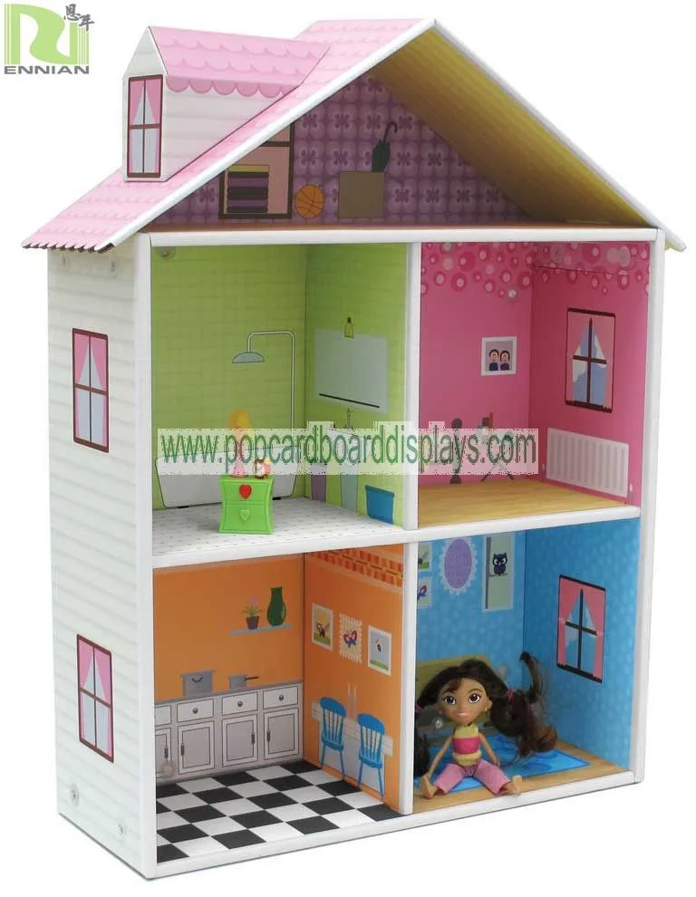 Cartoon Corrugated Cardboard Furniture toy house