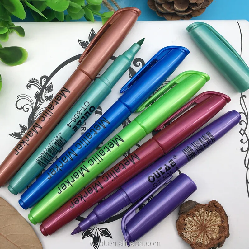 
Colored Non-toxic Metallic Marker Pen Office School Supply Stationery Marker Pens 