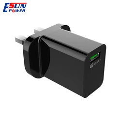 Single USB Ports QC3.0 18W  Fast Charger QC3.0 USB Wall Adapter For Phone Quick Charger