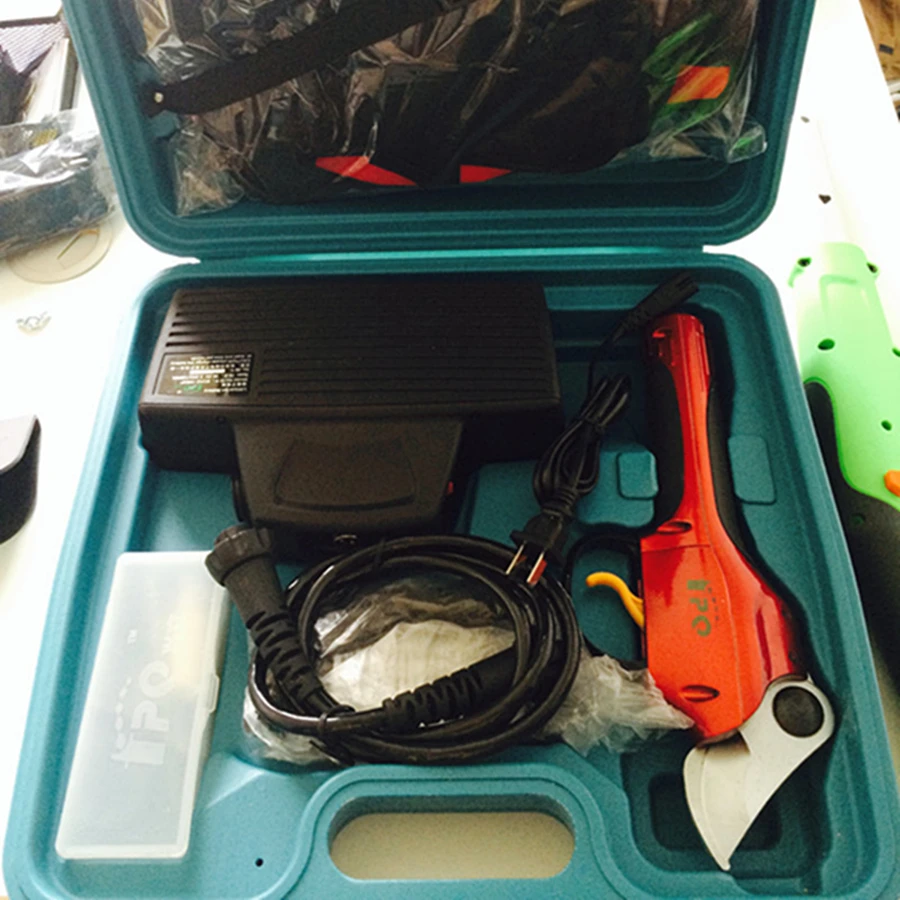 Телескопические электрические ножницы с литий-ионным аккумулятором и длинным удлинителем