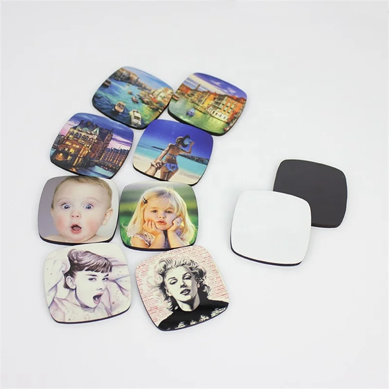 Custom  Shape Mdf Blank Sublimation Fridge Magnet