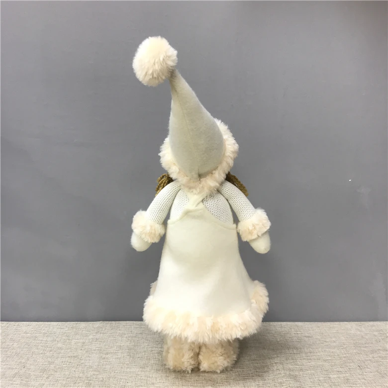 Лидер продаж, украшение для стола, вязаная шерстяная пряжа, рождественские подарки для девочек, плюшевая кукла с подтяжками, юбка для домашнего декора