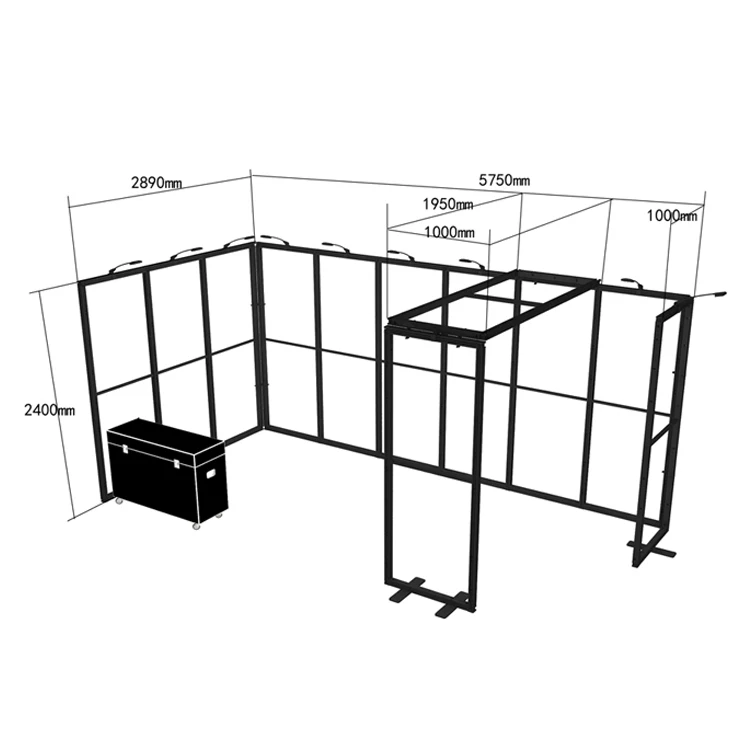 
10x20ft/10x30ft Changeable Trade Show Display Stand With Graphic Designing 