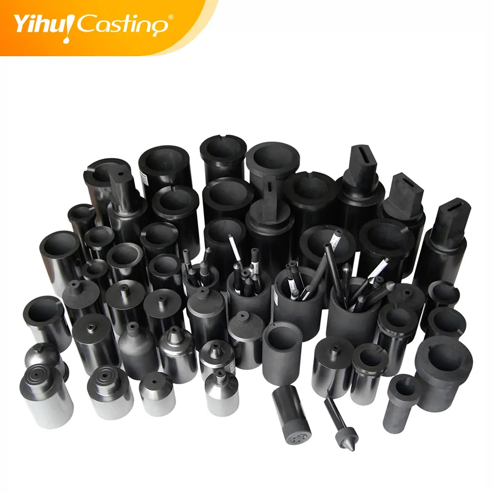 Promotional competitive price black solid graphite crucible melting lead