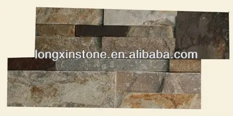 slate stacked stone cultural stone for wall cladding