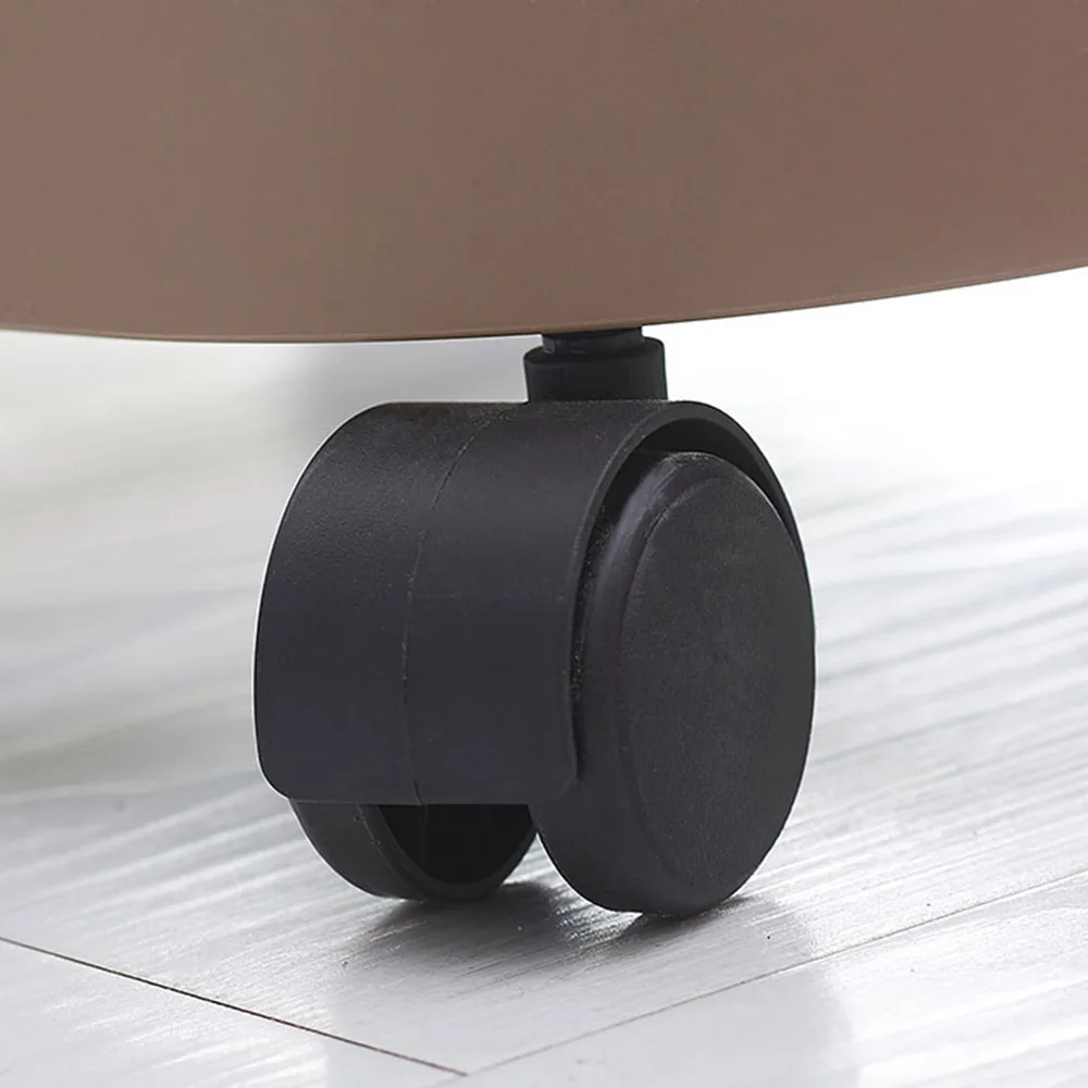 
Collapsible white plastic double clothes laundry hamper with wheels 