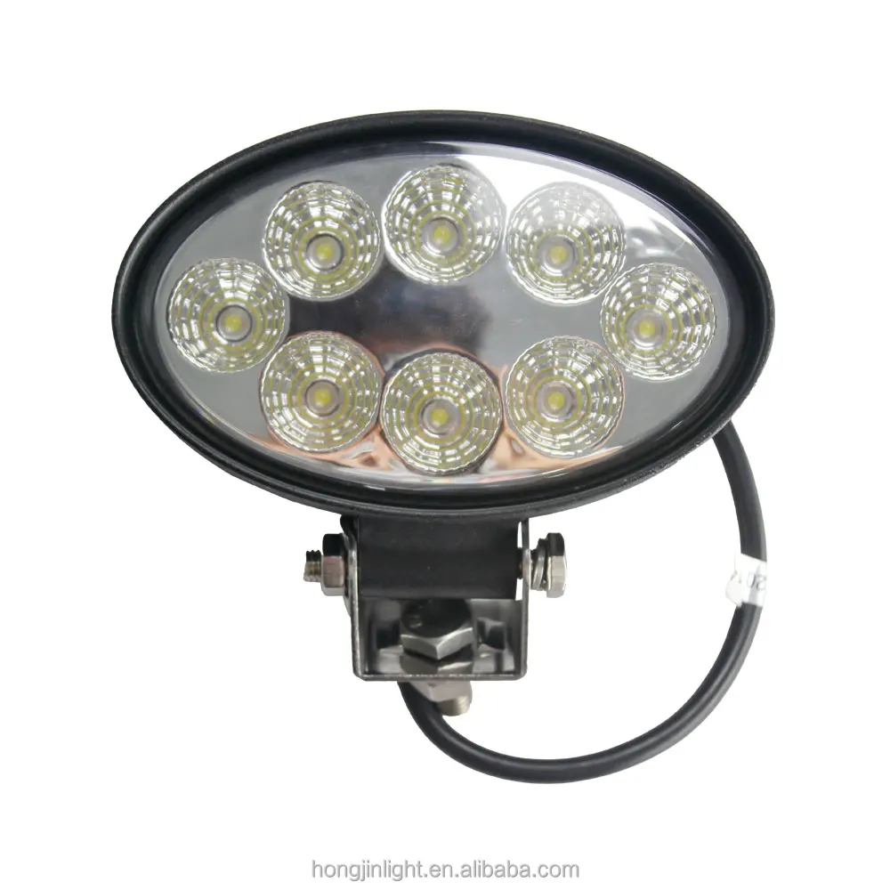 
Wholesale 12v 24v 24w 4.3inch Oval led work light spot / flood beam cars atv IP67 led headlight 