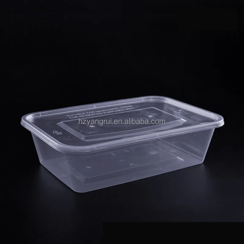 Custom made disposable plastic food packaging container