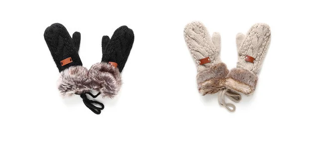 Женские вязаные варежки без пальцев из искусственного акрила, теплые зимние перчатки