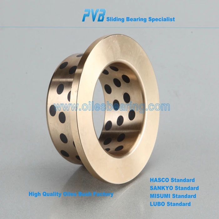 Необслуживаемаяруководство бронзовая втулка подшипника, противоизносные масла буш подшипник, графит подключен бронзовая втулка