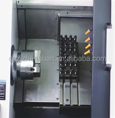 SL280 high speed high quality cnc turning lathe with C axis/slant bed gang tools small cnc turning machine