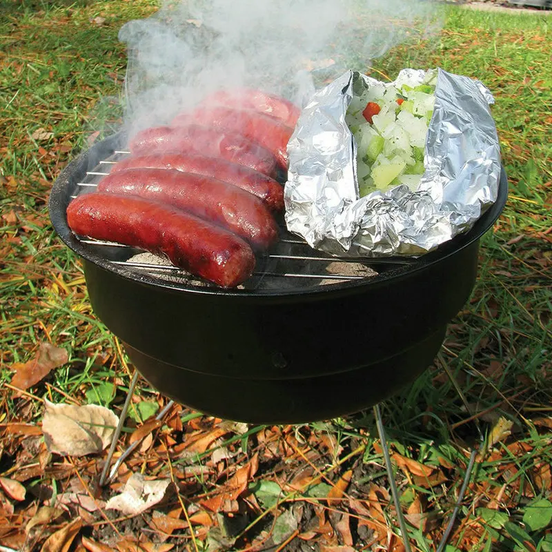 Barbecue Grill   Portable Lightweight  Charcoal  BBQ Grill for Outdoor with cooler bag