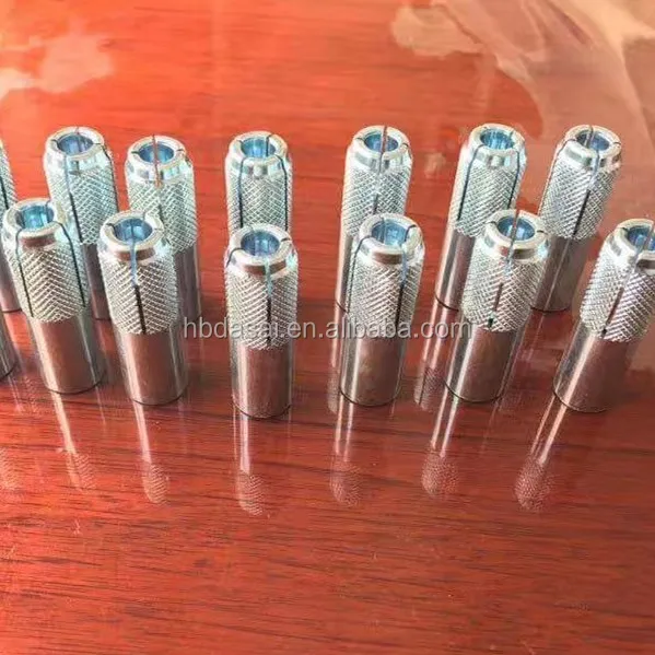 Good m20 grade4.8 drop in anchor for concrete structure