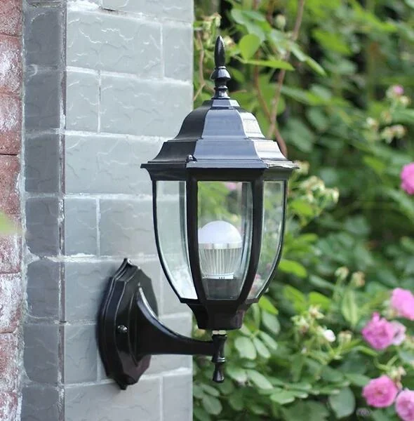 Royal Palace Style Wall Lamp Outdoor Garden balcony stairs Villa Lighting Yard Aisle Light Home Decor with E27 base