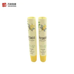 Promotional Custom Plastic Empty Cosmetic Soft Packing Lip Balm PE Tube