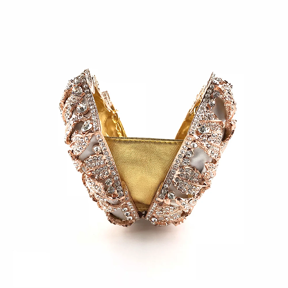 
OC3709 Handmade high quality flower evening bags crystal evening bag 