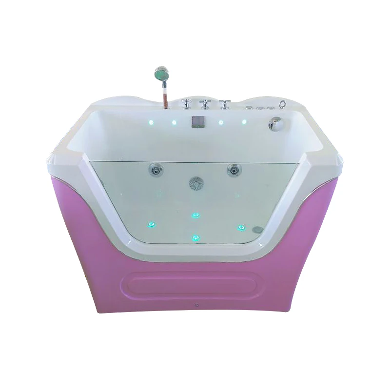 
hot tub dog bathtub massage machine pet spa pool High quality environment acrylic dog bathtub transparent dense bubbles lights 