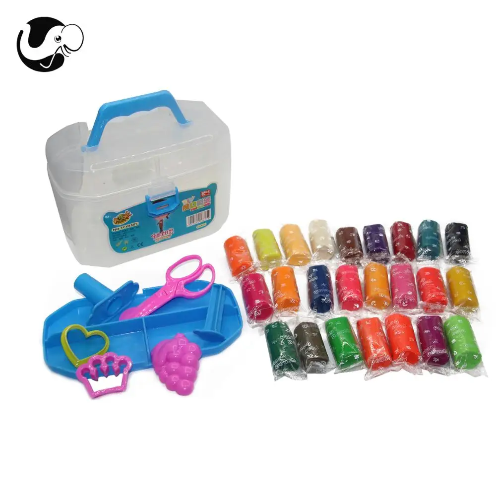 Экологически чистая мягкая цветная полимерная глина, 24 цвета