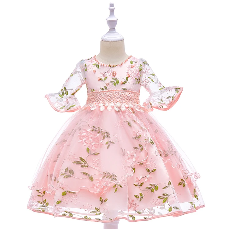 Производитель JinHua, оптовая продажа, детская одежда, свадебные платья, платья для девочек с цветами