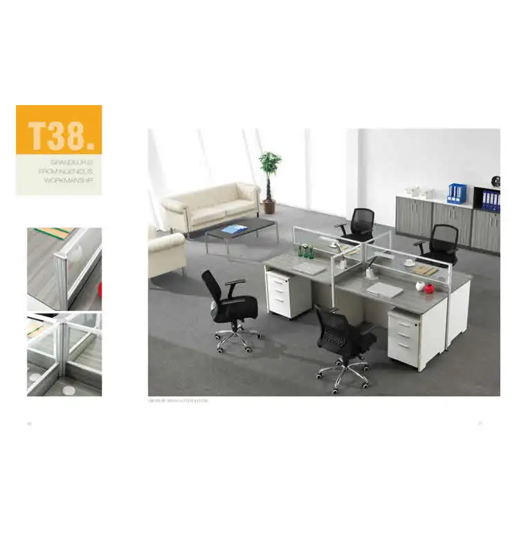 shenzhen custom color size 2 seater office  partition color small office partition