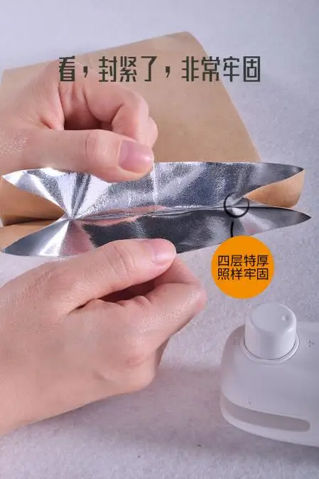 2022 wholesale Household Items Sealing machines and Safe Cut Impulse Handheld Vacuum Food Bag USB Plastic Sealer