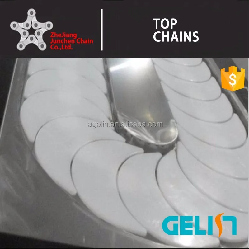 Easy clean conveyor belt sushi chain