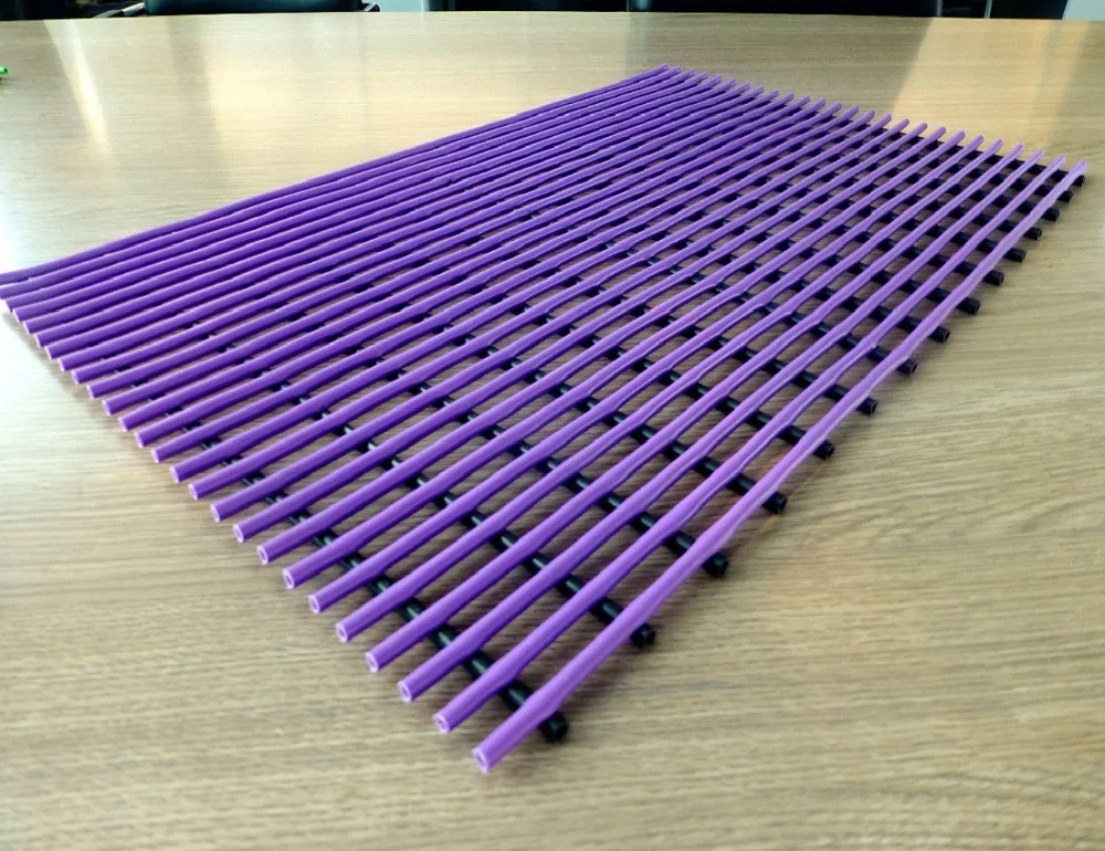 New arrived product anti-fatigue nonslip PVC colorful tube tread mat