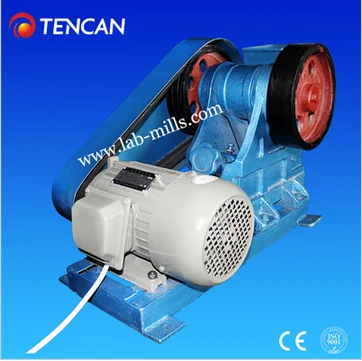 China Tencan laboratory primary jaw crusher, small portable crushing machine stone rock jaw crusher