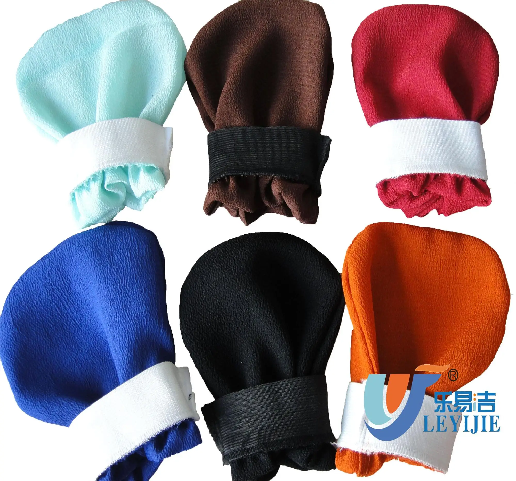 Hot-Sale Private Label Exfoliating Gloves Mitt Premium Quality Turkish Bath Hamam Glove  Spa Body Scrub Glove