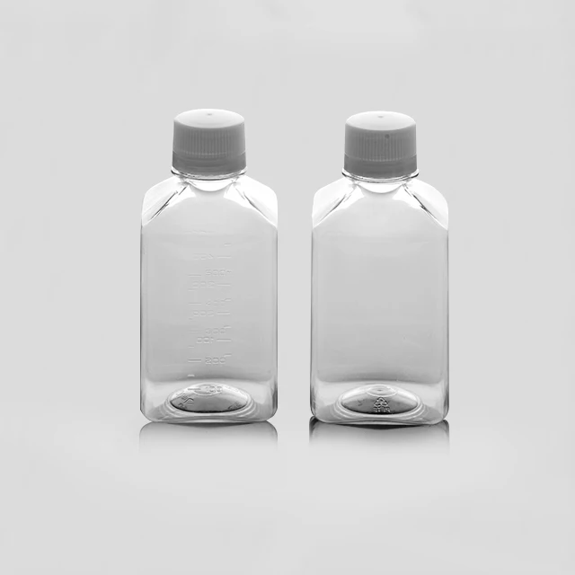 Medical science Pet laboratory bottle 1000 ml sterile media bottle petg petg media bottles