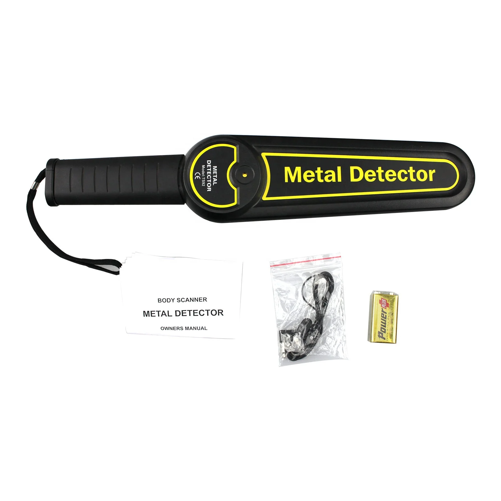 All-sun TS92Handheld Body сканер металлодетектор детектор металла проверка безопасности регулируемая Высокая чувствительность с аккумуляторной батареей