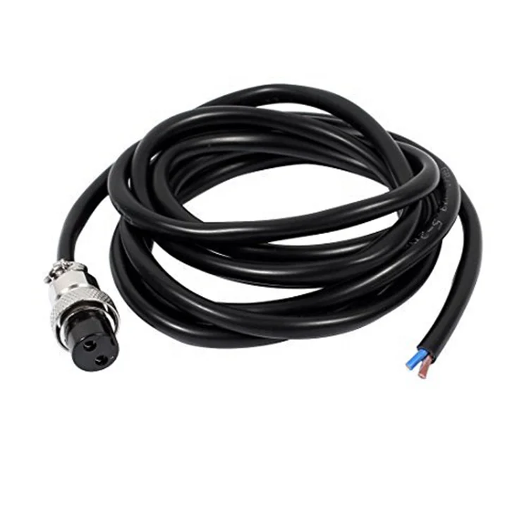 Customized 2 Pin Male Female Aviation Plug Aviation Connector Extension Cable