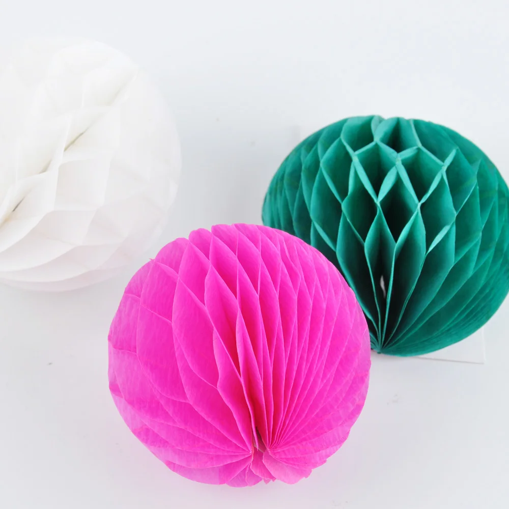 3-дюймовый антикварные ткани красочные украшения для вечеринок Свадебные Круглые Сотовые Фонари мяч