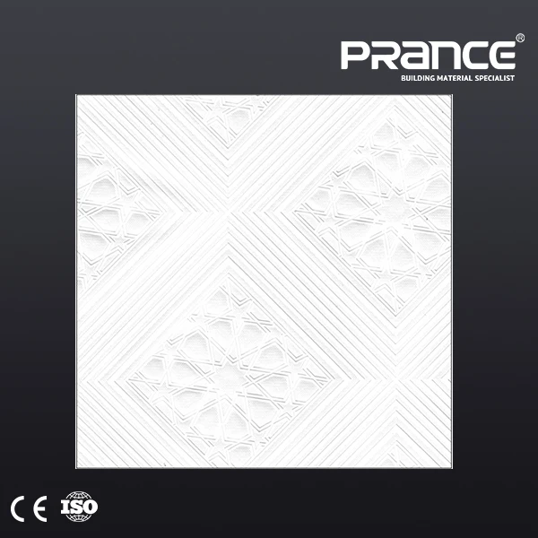 
competitive price PVC faced gypsum board ceiling tile for hot sale 