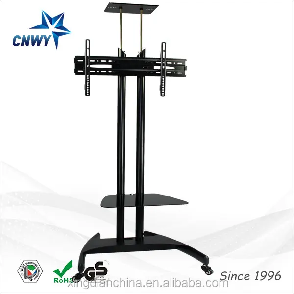 latest design moving lcd tv floor stand designs with bracket