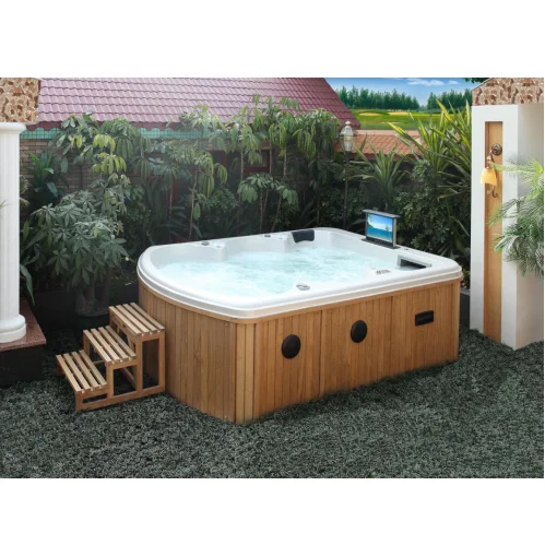 
 Роскошное массажное акриловая гидромассажная ванна джакузи наружная спа-ванна FS-390TV  