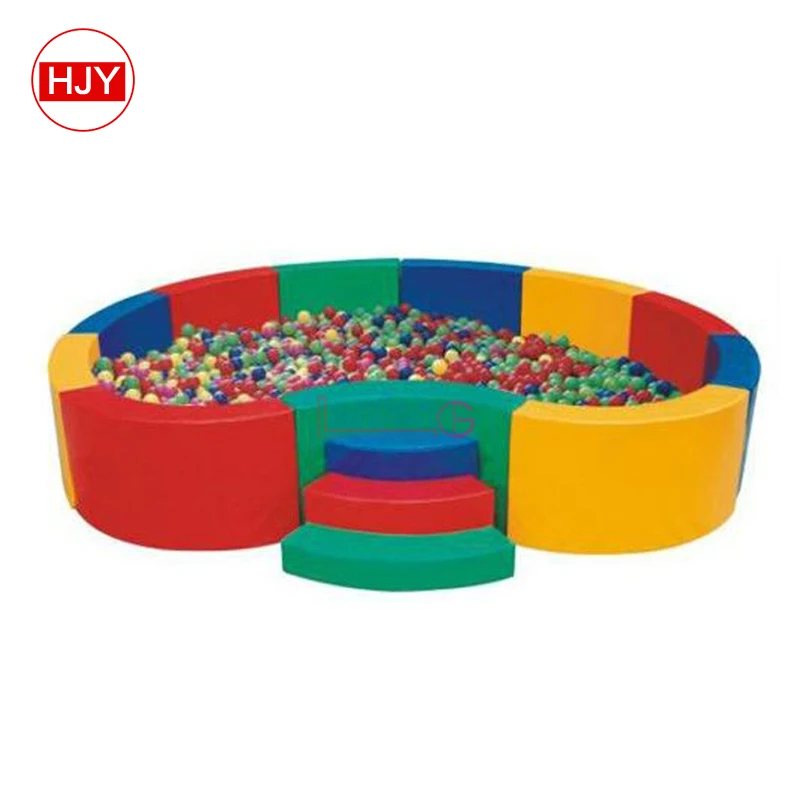 custom All white new design ball pit Kids Soft ball pool with slide Play for toddler