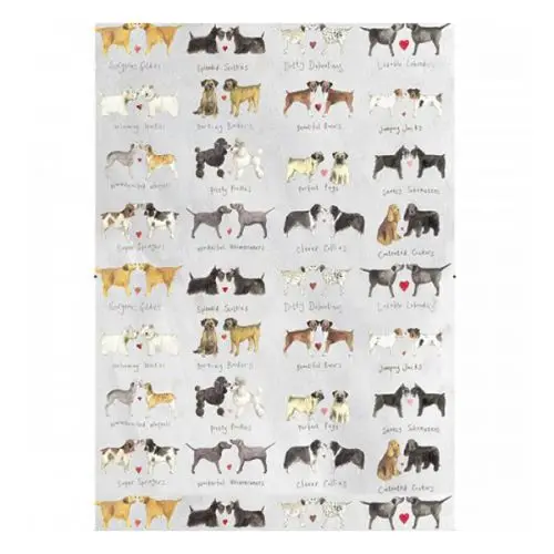 high quality funny dog print pattern kitchen tea towel standard size kitchen dish towel linen tea towels
