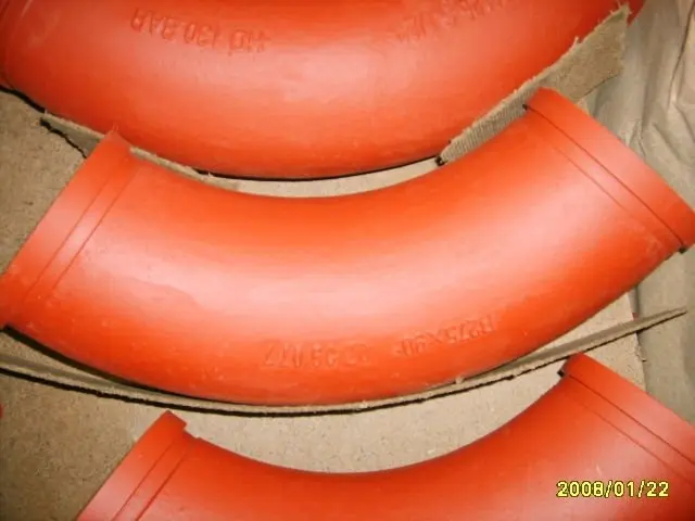 Double walled elbow Concrete pump bend elbow 45 degree concrete pump elbow for cifa