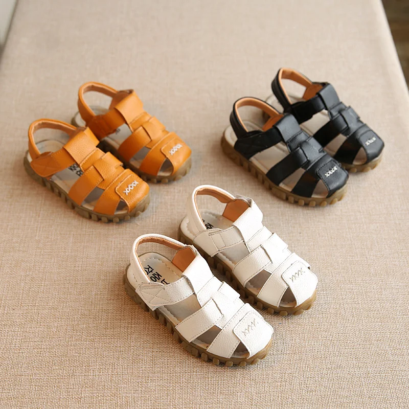 2016 Summer New Fashion Children s Sandals Boys Sandals Children Sandals Slip Baby Beach Shoes White