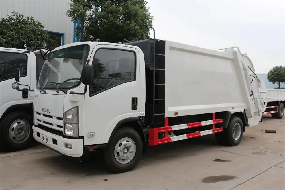 japanese 8 10 cbm  compactor automatic garbage trucks price