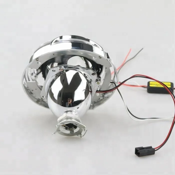 3 inch White Red Blue Hid Projector Lens Panamera LED Angel Eyes Shroud