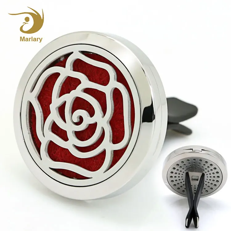 Hypoallergenic 316L Stainless Steel Car Vent 3D Car Air Freshener Car Deodorant