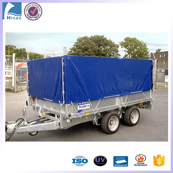 1000D 18oz PVC Canvas Cargo Trailer Cover Tarps