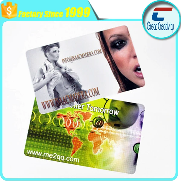 Business gift use pvc material vip card for business promotion
