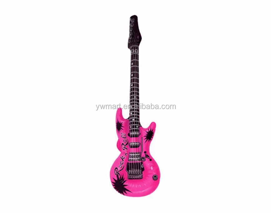 Custom Musical Instrument PVC Inflatable Guitar Toys For Kids