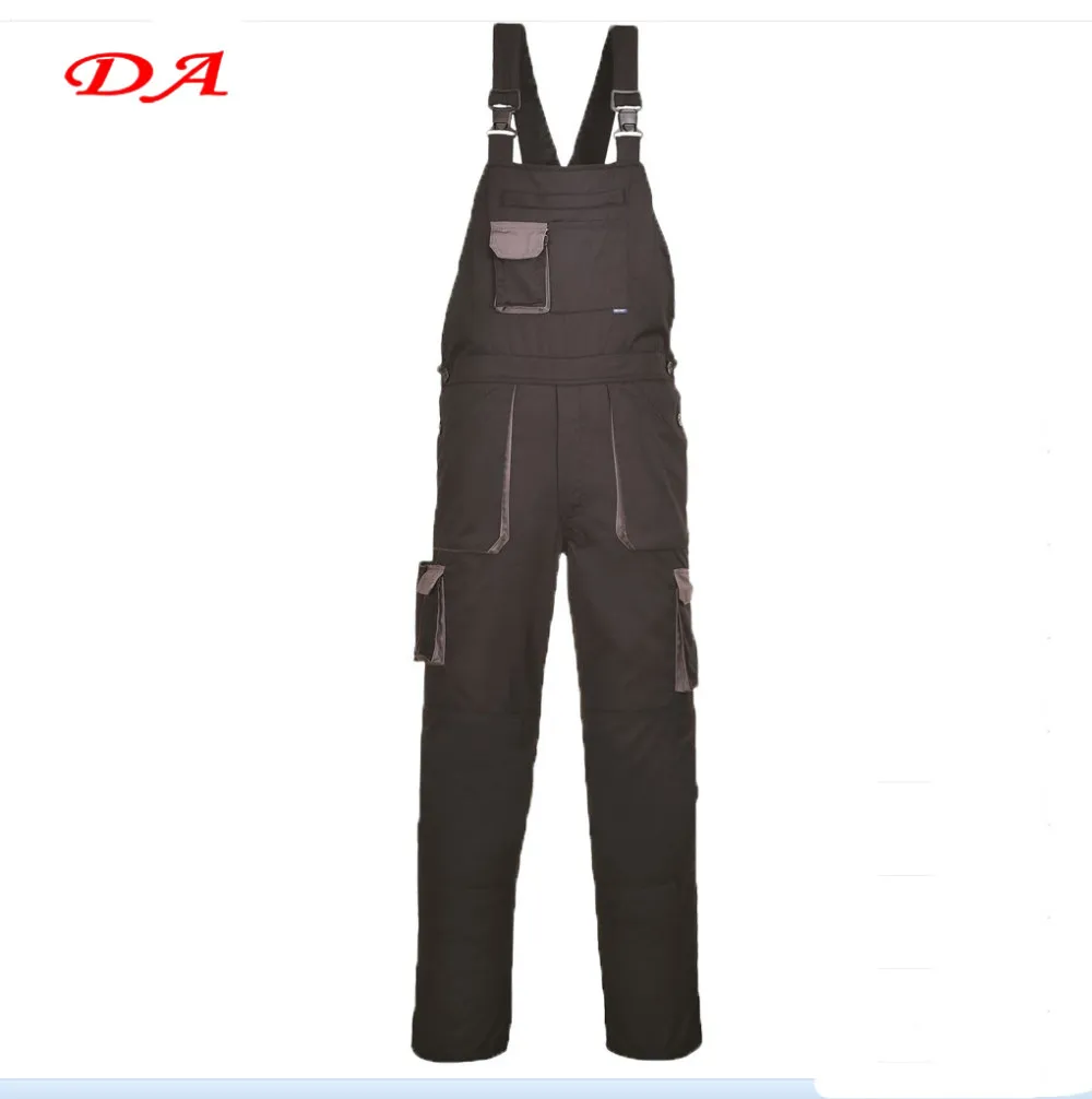 Durable Construction Worker Bib Pant Safety Overalls Workwear