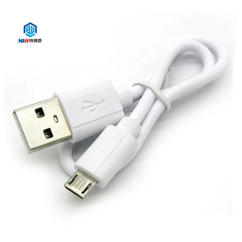 Factory wholesale 2A 30cm V8 usb micro cable Android micro usb charger cable black white